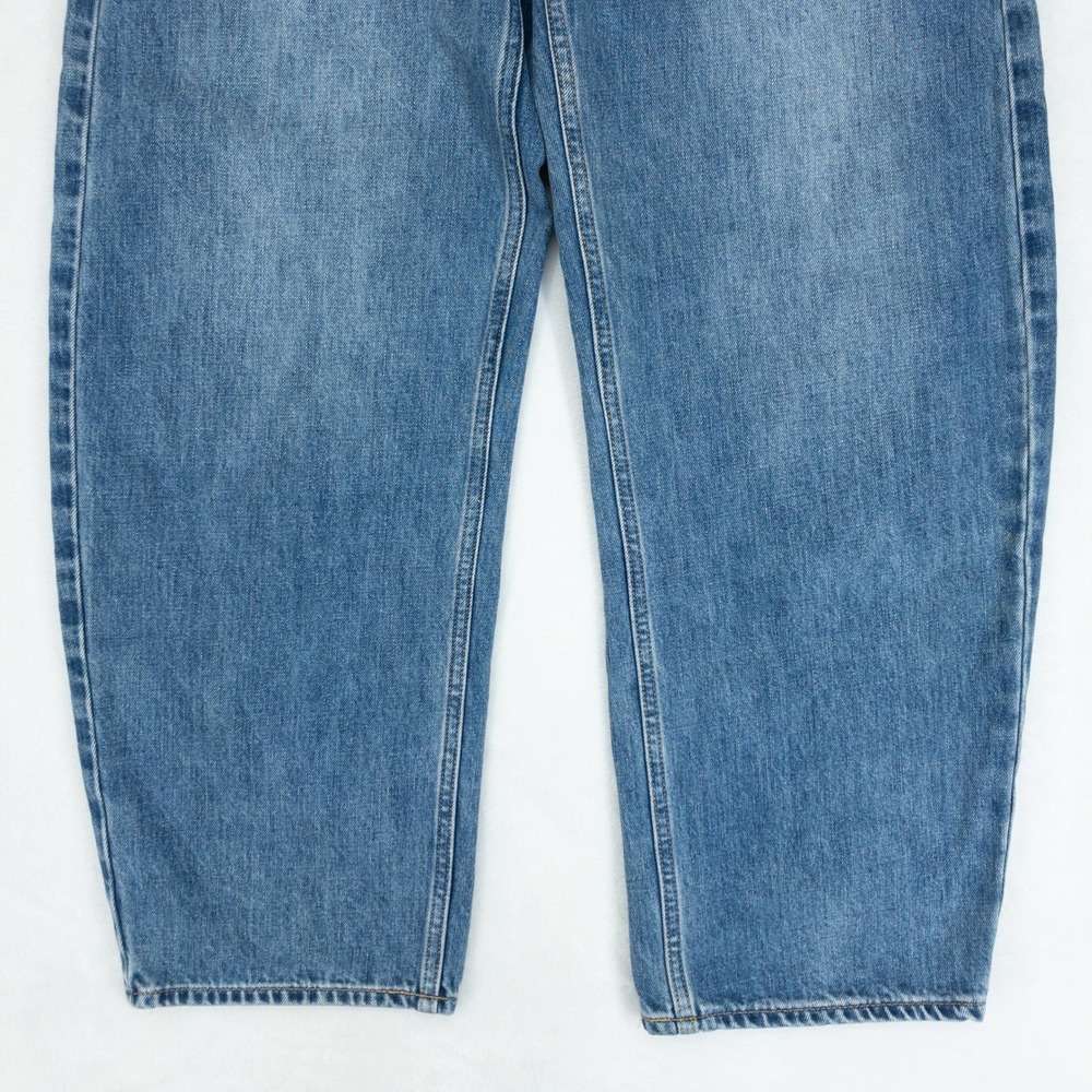 Gap Barrel High Rise Jeans Womens Size 27 4R Indigo Blue Denim Tapered Leg - Picture 7 of 16